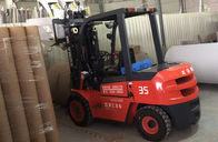 3.5 Ton Diesel Forklift Truck 6m Lifting Height LED Lighting For Power Consumption
